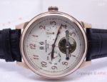 Fake Patek Philippe Watches For Sale -  Rose Gold Case Black Leather Strap Mens Watch